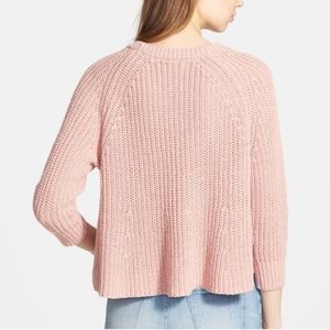 Madewell Blush Crop Sweater